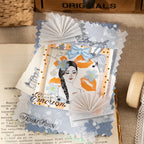 Papier de scrapbooking à texture de tissu