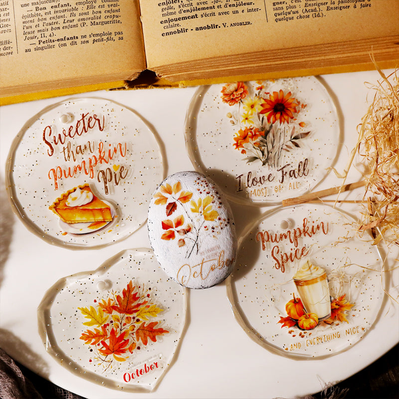 Fall Vibes Transfer Stickers