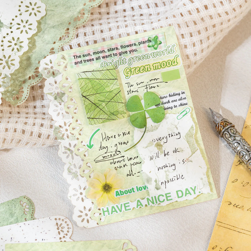 Papier décoratif floral pour scrapbooking | Papier dentelle découpé au laser M5