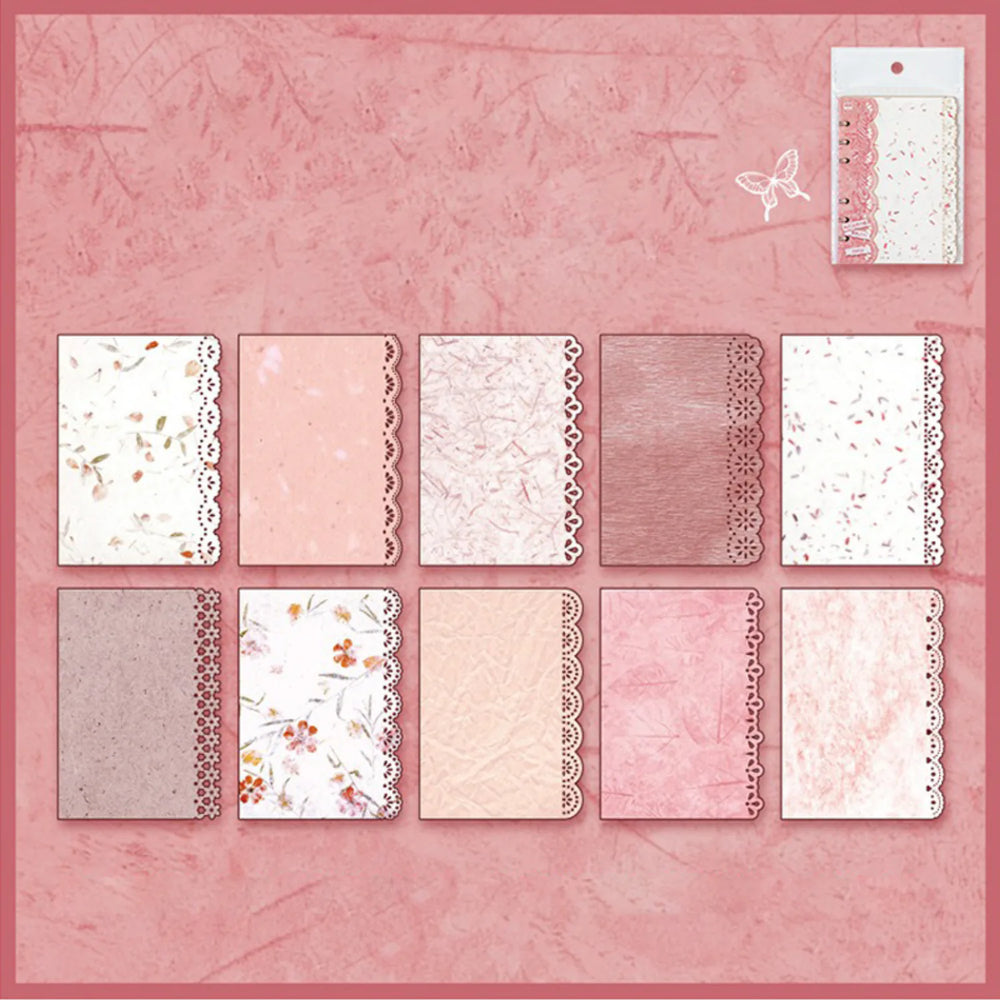 Papier décoratif floral pour scrapbooking | Papier dentelle découpé au laser M5