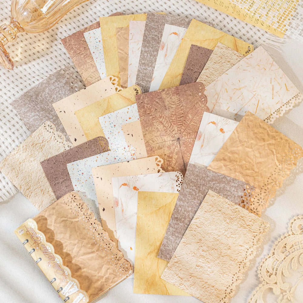 Papier décoratif floral pour scrapbooking | Papier dentelle découpé au laser M5