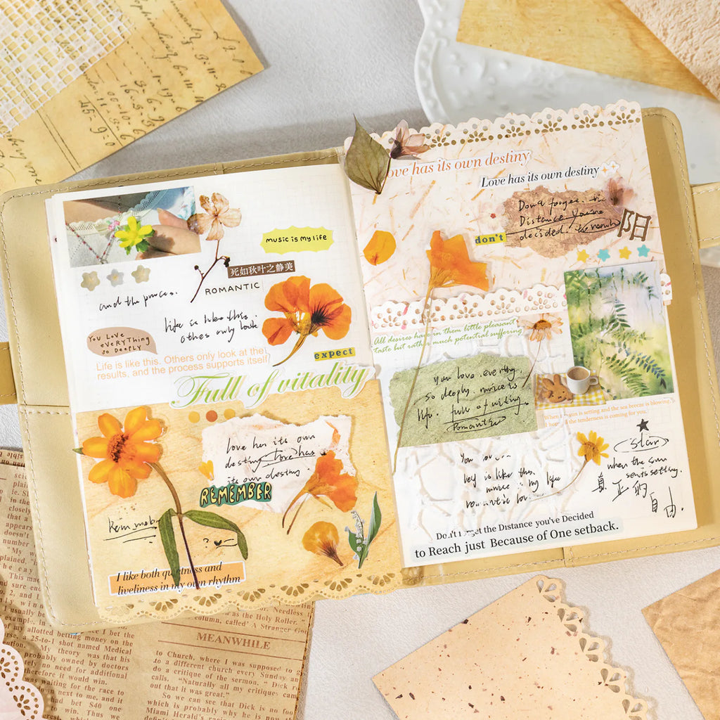 Papier décoratif floral pour scrapbooking | Papier dentelle découpé au laser M5