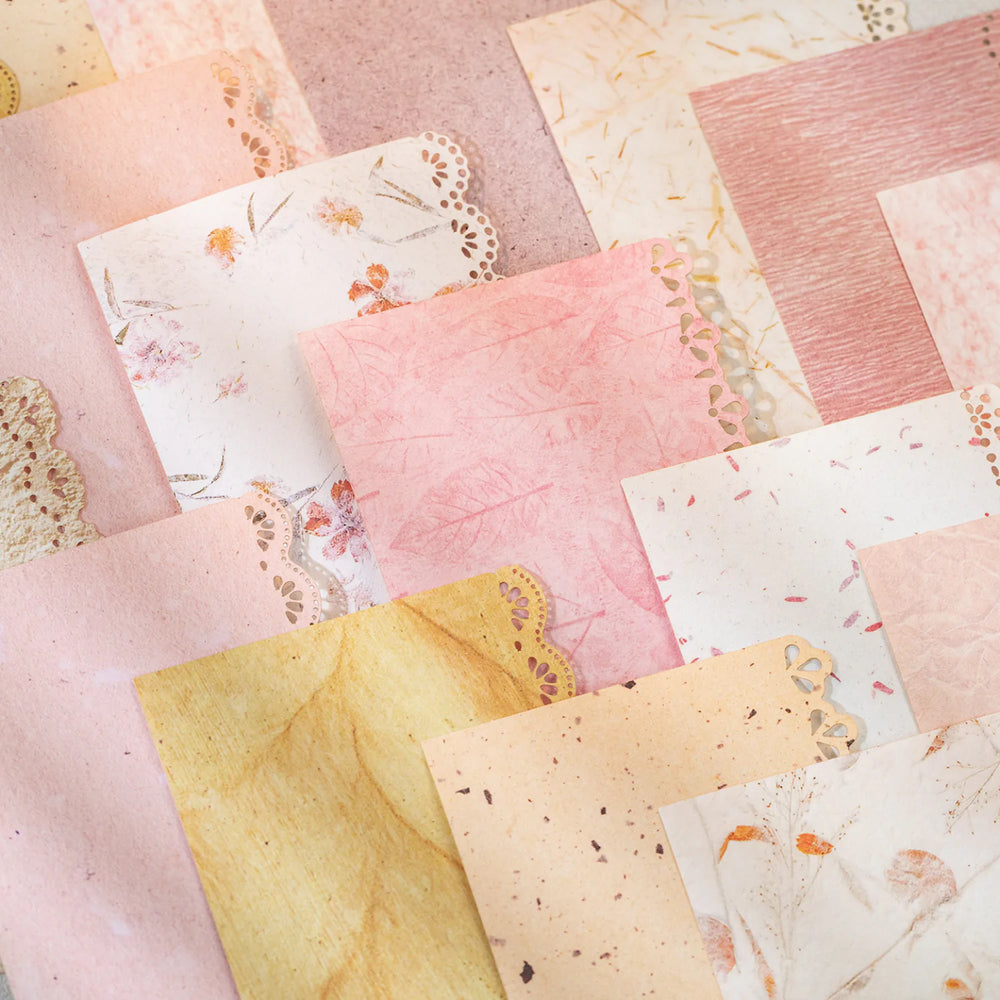 Papier décoratif floral pour scrapbooking | Papier dentelle découpé au laser M5