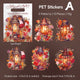 Floral Lanterns PET Shell Light Sticker