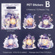 Floral Lanterns PET Shell Light Sticker