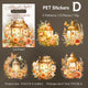 Floral Lanterns PET Shell Light Sticker