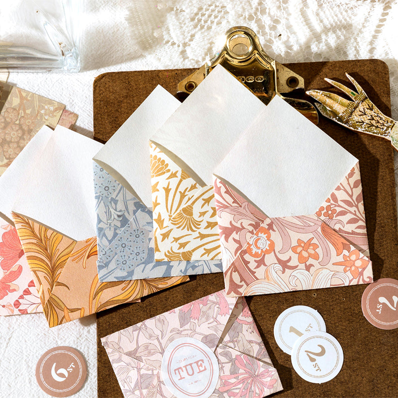 Lot de Papier Scrapbooking Floral Vintage – pour Junk Journal & Loisirs Créatifs