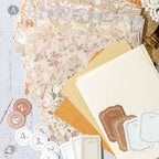 Lot de Papier Scrapbooking Floral Vintage – pour Junk Journal & Loisirs Créatifs