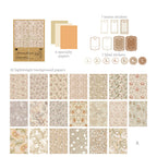 Lot de Papier Scrapbooking Floral Vintage – pour Junk Journal & Loisirs Créatifs