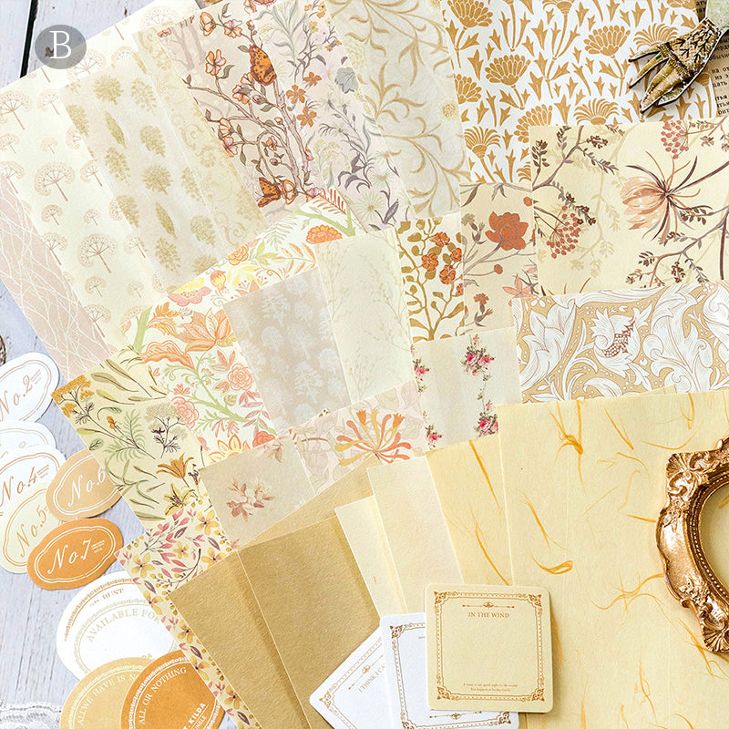 Floral Scrapbook Paper Set – For Junk Journals & Scrapbooking