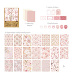 Lot de Papier Scrapbooking Floral Vintage – pour Junk Journal & Loisirs Créatifs
