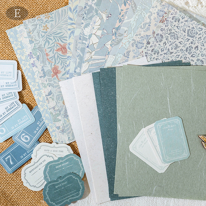 Floral Scrapbook Paper Set – For Junk Journals & Scrapbooking