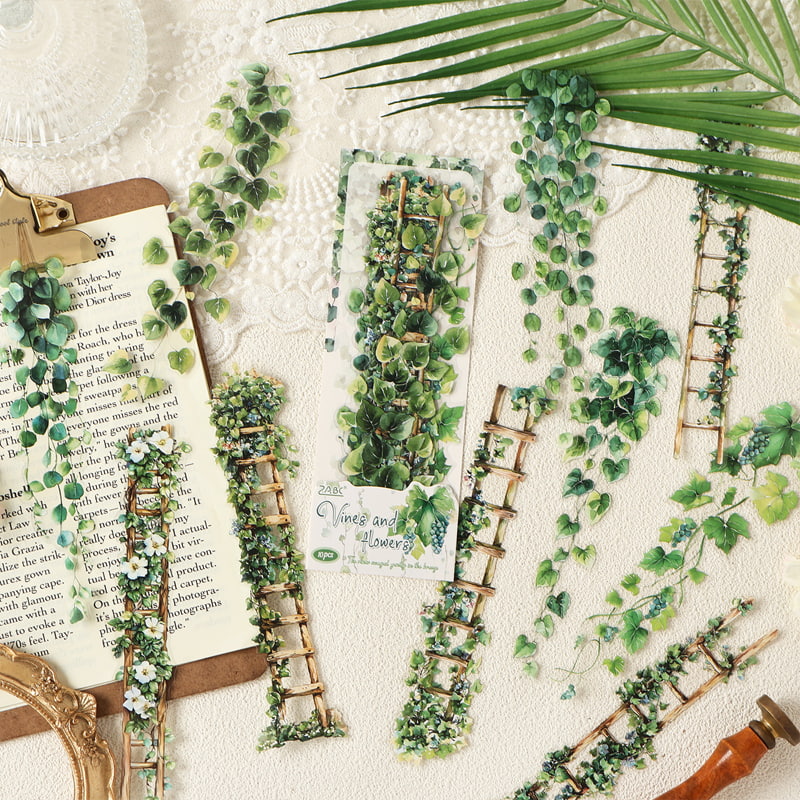 Stickers Éphémères Fleurs Grimpantes pour Scrapbooking