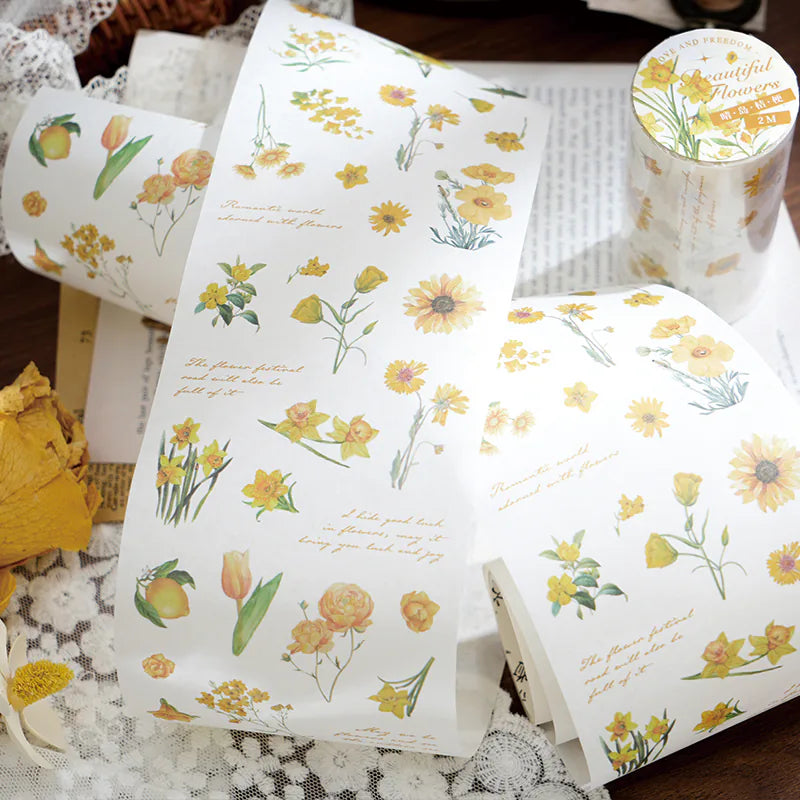 Floral Washi Tape Scrapbooking Decorative Tape