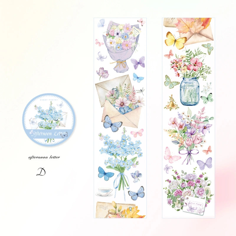 Ensemble de rubans adhésifs décoratifs à fleurs et mignonnes pour filles