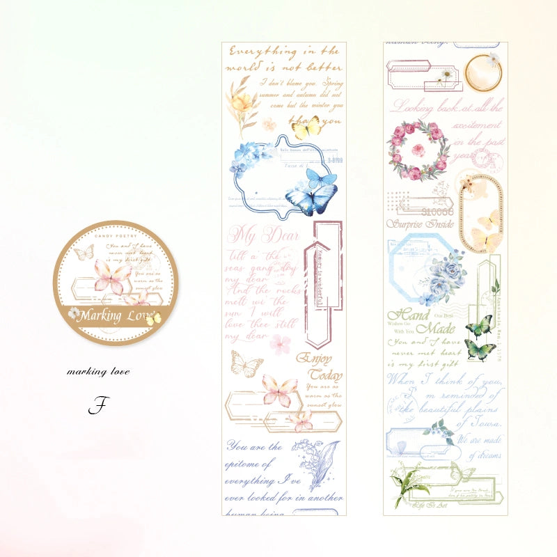 Ensemble de rubans adhésifs décoratifs à fleurs et mignonnes pour filles