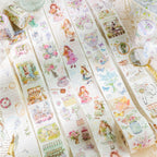 Ensemble de rubans adhésifs décoratifs à fleurs et mignonnes pour filles