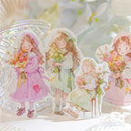 Ensemble de rubans adhésifs décoratifs à fleurs et mignonnes pour filles