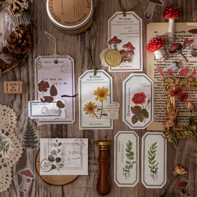 Blumen PET Sticker Transparent Sticker