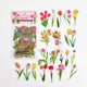 Flower PET Sticker Transparent Sticker