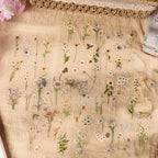 Daisy Flower Stickers – Natürliche Serie
