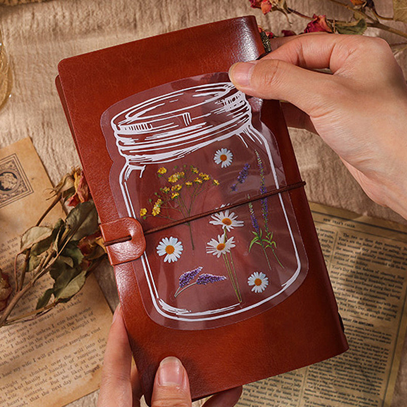 Daisy Flower Stickers – Natürliche Serie