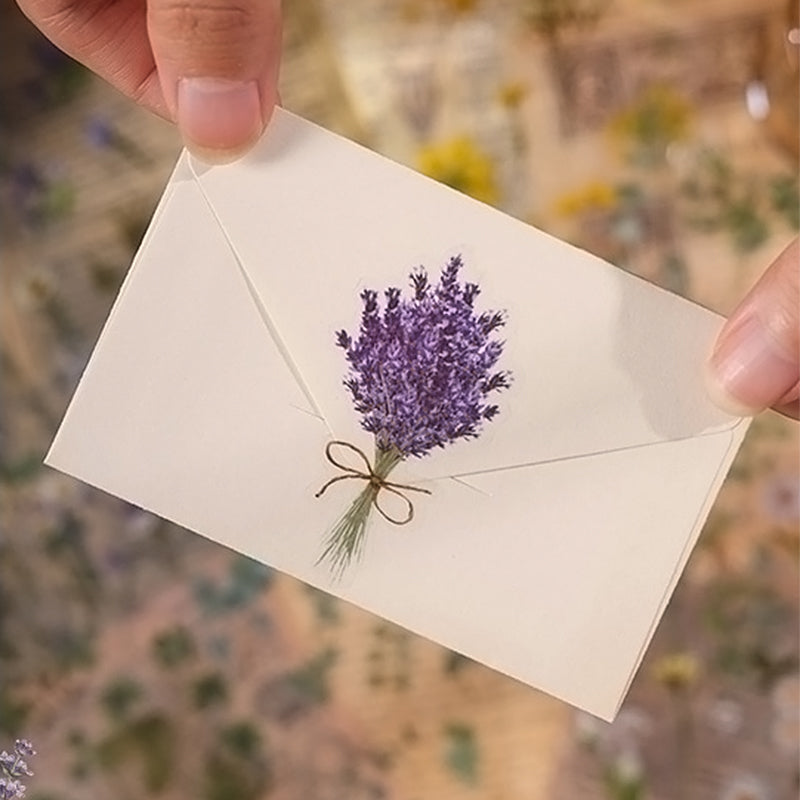 Daisy Flower Stickers – Natürliche Serie