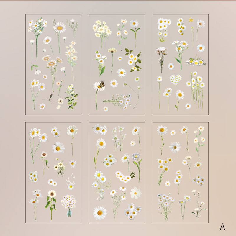Stickers Fleurs de Marguerite – Série Naturelle