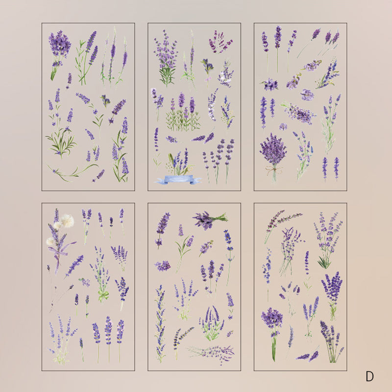 Daisy Flower Stickers – Natürliche Serie