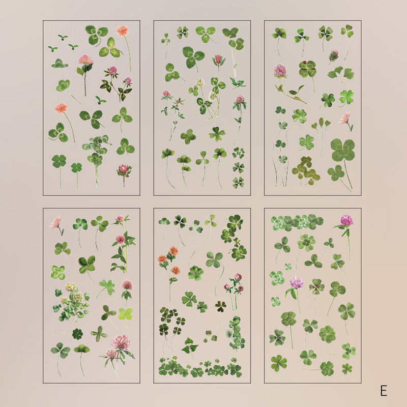 Daisy Flower Stickers – Natürliche Serie