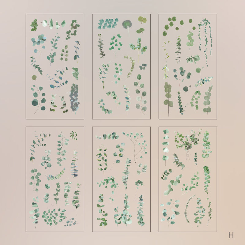 Daisy Flower Stickers – Natürliche Serie