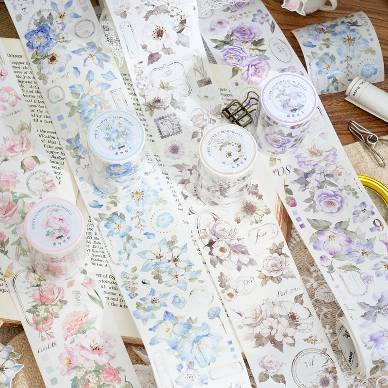 Flower Washi Tape – Scrapbook & Planner Decor