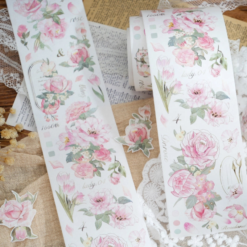 Flower Washi Tape – Scrapbook & Planner Decor