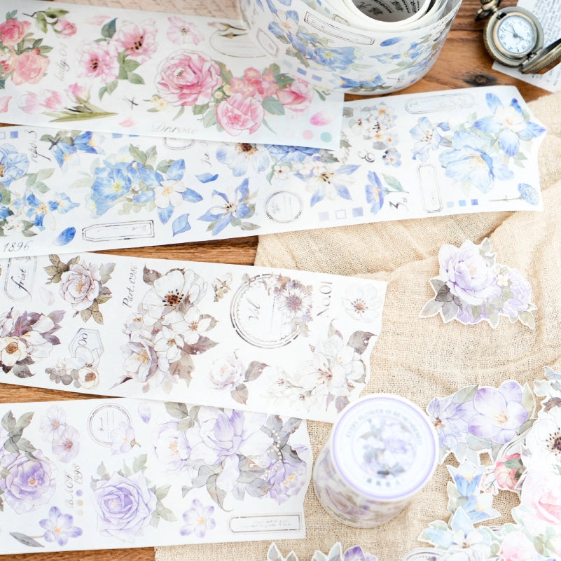 Flower Washi Tape – Scrapbook & Planner Decor