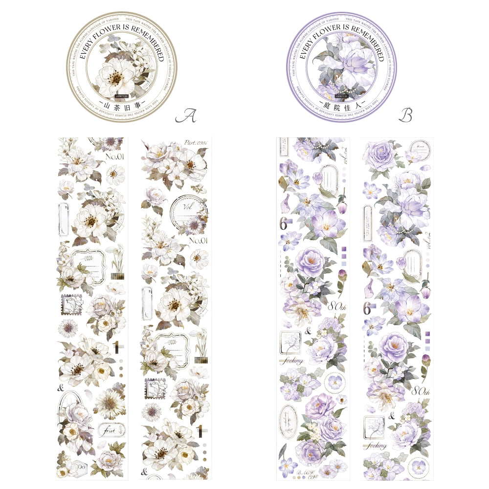 Flower Washi Tape – Scrapbook & Planner Decor