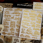Foil Christmas Transfer Stickers