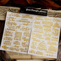 Foil Christmas Transfer Stickers