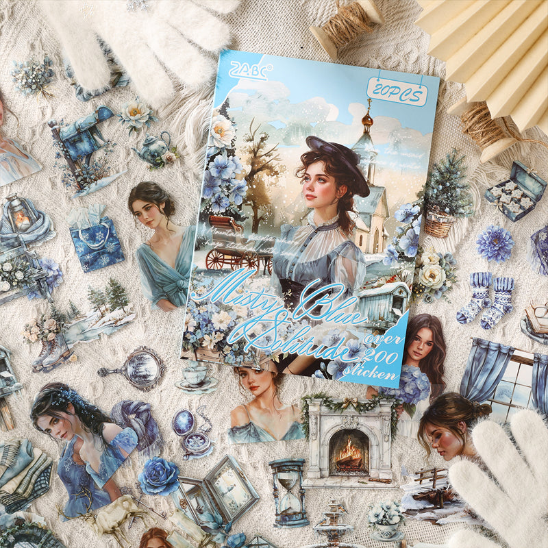 Ästhetisches Journal-Stickerbuch: Frühling / Sommer / Herbst / Winter