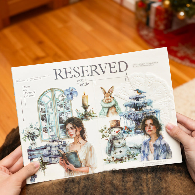 Ästhetisches Journal-Stickerbuch: Frühling / Sommer / Herbst / Winter