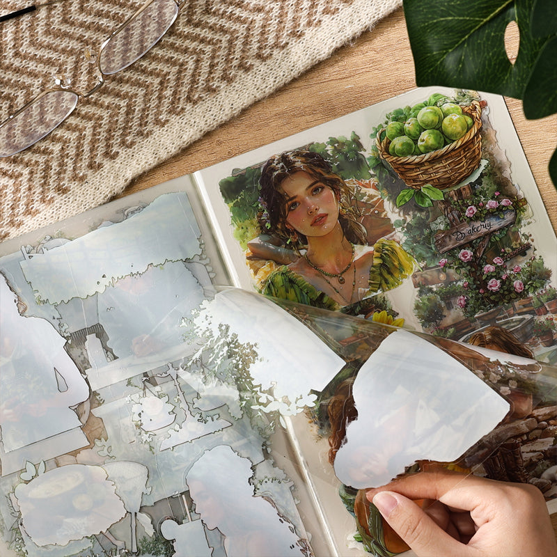 Ästhetisches Journal-Stickerbuch: Frühling / Sommer / Herbst / Winter