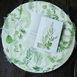 Fresh Green Leaf Vellum Stickers – Botanical Ephemera Stickers