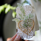 Fresh Green Leaf Vellum Stickers – Botanical Ephemera Stickers
