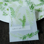 Fresh Green Leaf Vellum Stickers – Botanical Ephemera Stickers