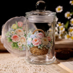 UV DTF Transferaufkleber mit Gartenblumen | Blumen-Rub-On-Sticker