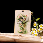 UV DTF Transferaufkleber mit Gartenblumen | Blumen-Rub-On-Sticker