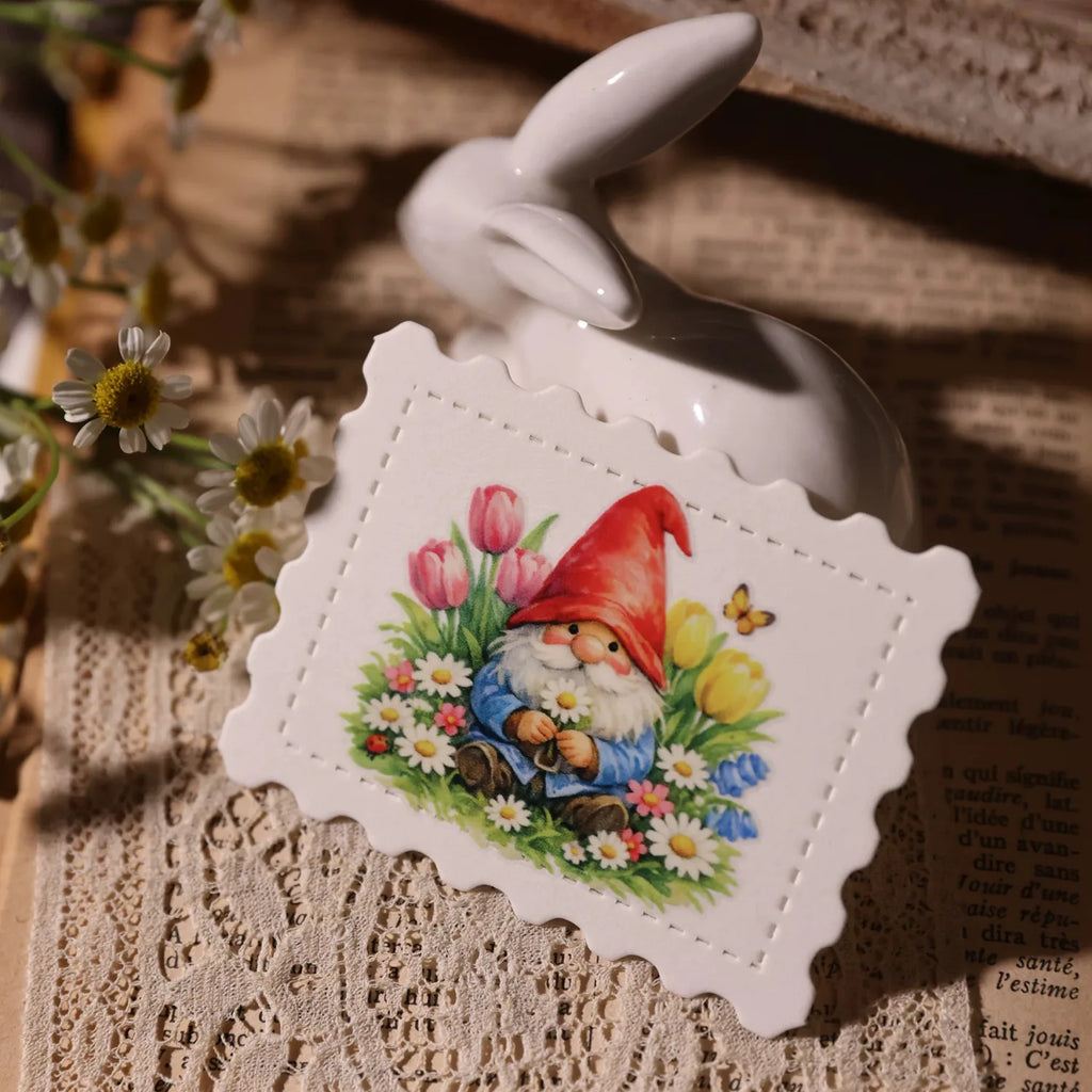 UV DTF Transferaufkleber mit Gartenblumen | Blumen-Rub-On-Sticker