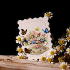 UV DTF Transferaufkleber mit Gartenblumen | Blumen-Rub-On-Sticker
