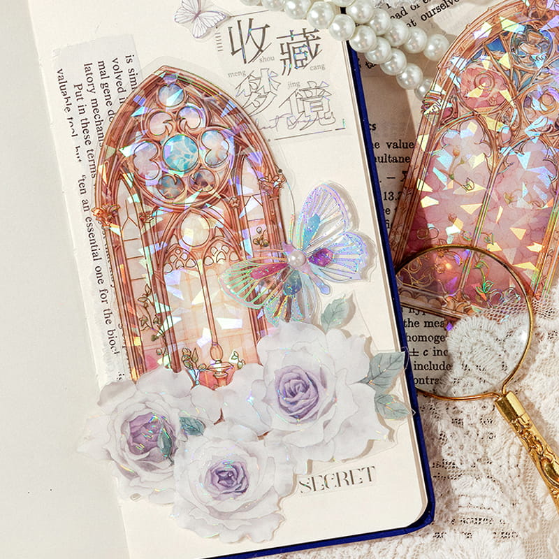 ガラス窓ステッカー スクラップブッキング