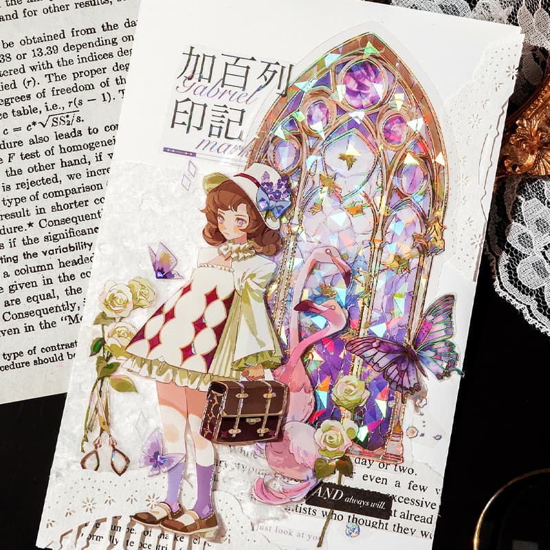 ガラス窓ステッカー スクラップブッキング