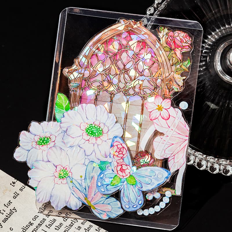 ガラス窓ステッカー スクラップブッキング